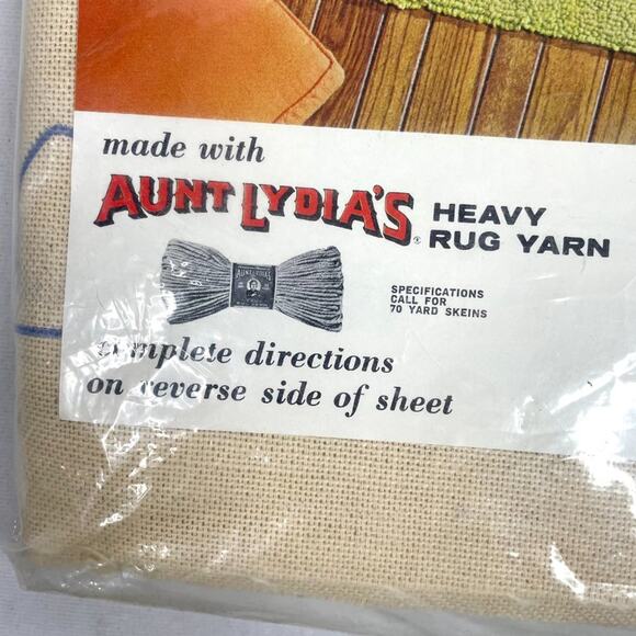 Vintage Aunt Lydia's Punch Needle Rug Canvas Horse - Picture 4 of 5